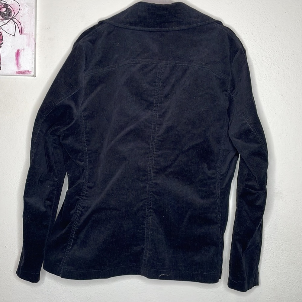 Luii black corduroy jacket with snap closure, size xl - Picture 6 of 8
